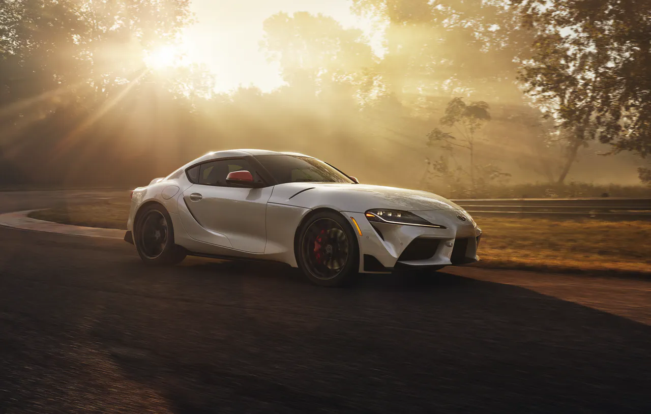 GR Supra at sunrise