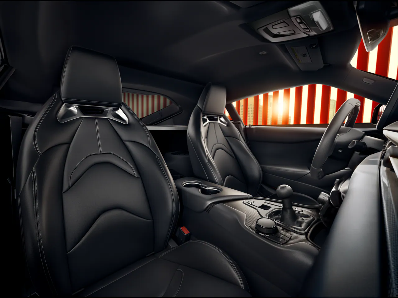 GR Supra black sport seats