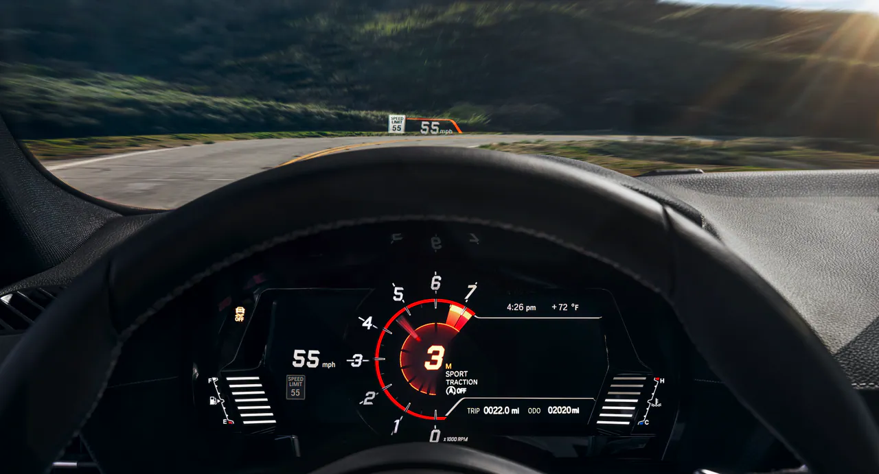 GR Supra digital instrument cluster