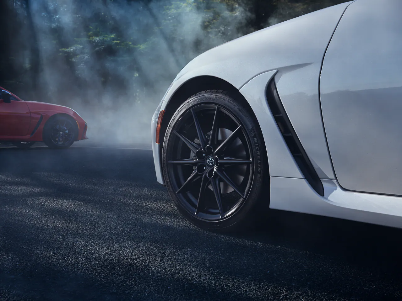 GR86 18-inch wheel and Brembo-style caliper