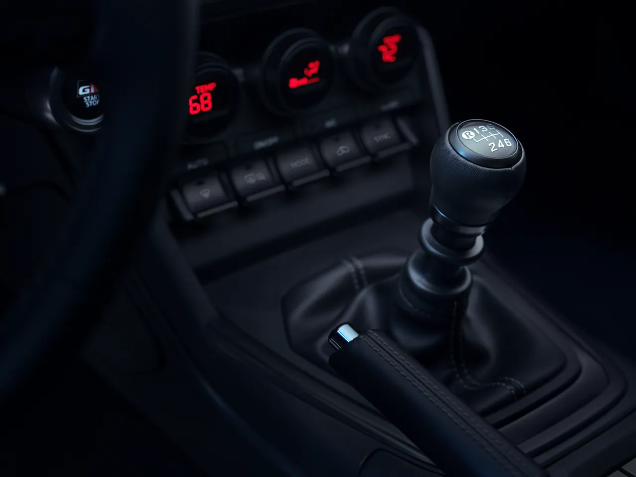 GR86 six-speed manual shifter